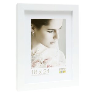 Cadre photo 3D blanc bois S43DL