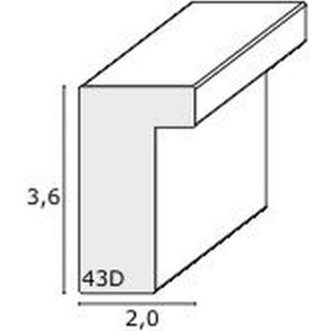 Cadre photo 3D blanc bois S43DL