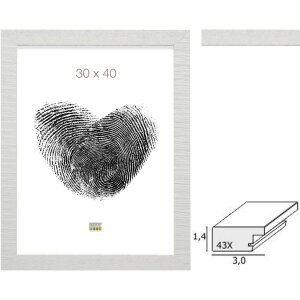 Cadre photo blanc bois S43XF