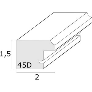 Cadre photo blanc bois S45DK