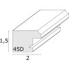 Cadre photo blanc bois S45DK