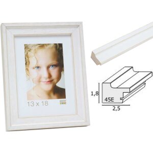 Cadre photo blanc bois S45ES1