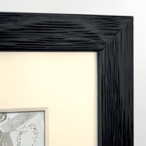 Cadre en bois ZEP Regent noir 40x60 cm avec passe-partout 30x45 cm