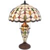 Lampe de table Tiffany Clayre & Eef 5LL-5182 - Ø 40x60 cm E27- Max.2x60 W - E14 - Max.1x15W multi