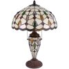 Lampe de table Tiffany Clayre & Eef 5LL-5182 - Ø 40x60 cm E27- Max.2x60 W - E14 - Max.1x15W multi