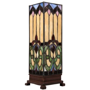 Clayre & Eef Lampe de table 5LL-5906 Tiffany 12x12x35...