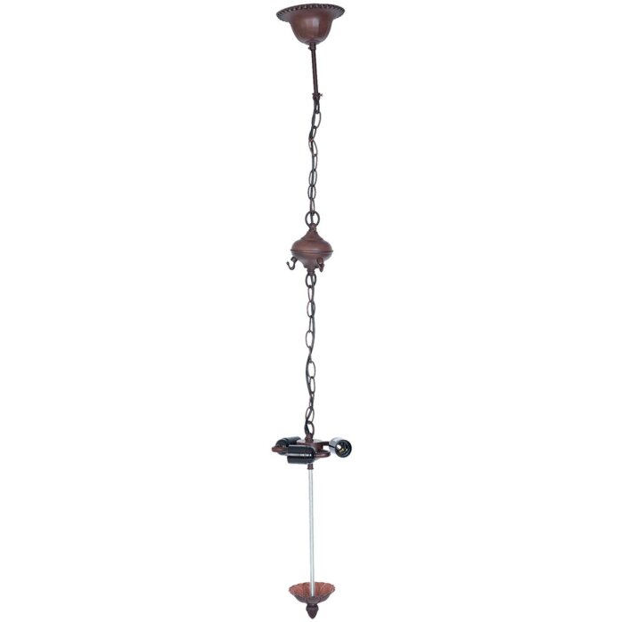 Suspension de lampe Tiffany Clayre & Eef 5LL-8844 - 16x16x95 cm - E27-60W marron