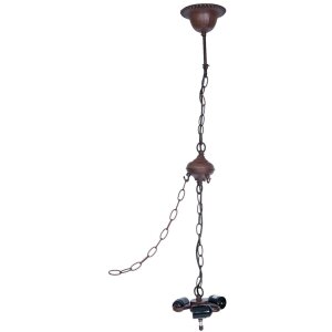 Suspension de lampe Tiffany Clayre & Eef 5LL-8844 - 16x16x95 cm - E27-60W marron