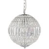 Lustre Clayre & Eef 5LL-CR123 - Ø 30x38 cm - E14-max 6x40W argenté