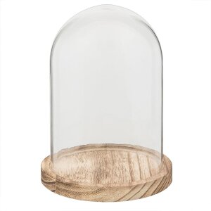 Cloche en verre Clayre & Eef 6GL2168 - Ø 12x17...