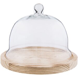 Cloche en verre Clayre & Eef 6GL2223 - Ø 23x17...