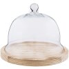 Cloche en verre Clayre & Eef 6GL2223 - Ø 23x17 cm transparent