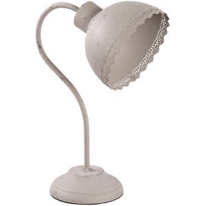 Lampe de bureau Clayre & Eef 6LMP553G - 15x25x35 cm - E27-max 1x60W gris