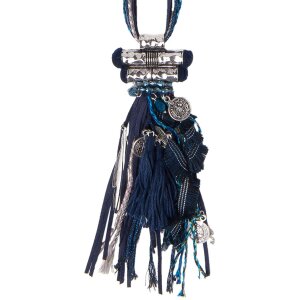 Collier Grazia Clayre & Eef JZNL0034 - bleu