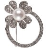 Broche Fleurette Clayre & Eef JZPI0004 - argent antique