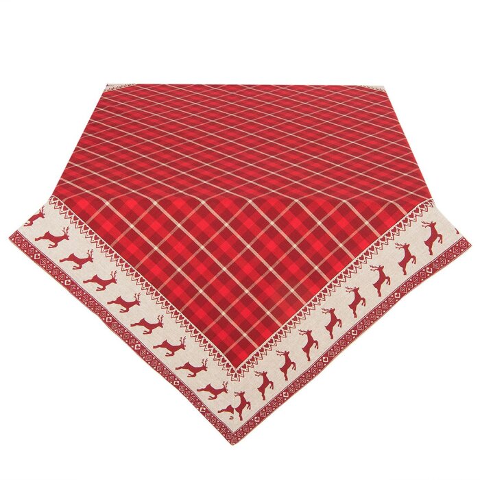 Nappe Clayre & Eef NOC01 - 100x100 cm rouge