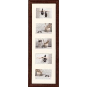 Cadre de galerie Home 5 photos 10x15 cm noyer