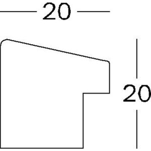 Walther cadre en bois Fiorito 40x40 cm noyer