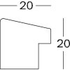 Walther cadre en bois Fiorito 40x40 cm noyer