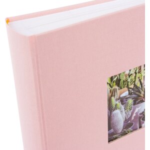 Goldbuch Album photo jumbo Bella Vista rose 30x31 cm 100 pages blanches