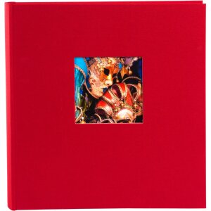 Goldbuch Album photo jumbo Bella Vista rouge 30x31 cm 100 pages blanches