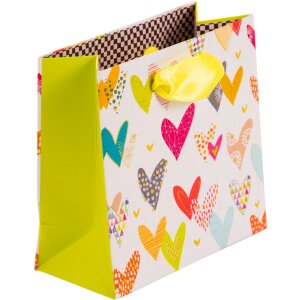 Sac cadeau Lots of Hearts 10 x 5 cm