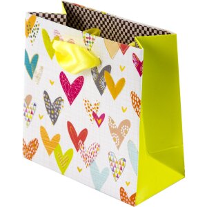 Sac cadeau Lots of Hearts 10 x 5 cm