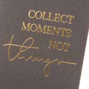 Goldbuch carnet de notes A5 dotted collect moments not things