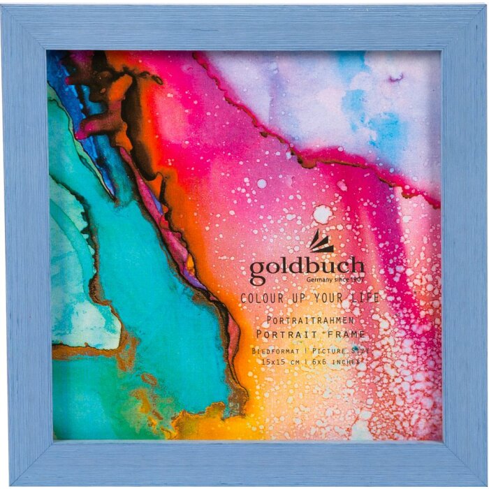 Goldbuch cadre photo Colour up your life 15x15 cm bleu