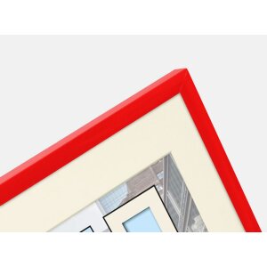 Cadre plastique Puro 13x18 cm rouge