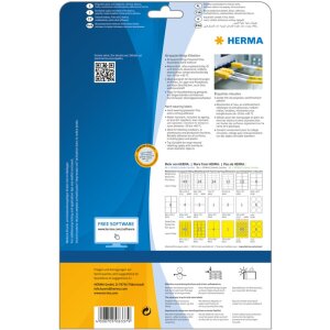 Herma SPECIAL Étiquettes en plastique résistantes aux intempéries A4, 37 x 13 mm, blanches, extrêmement adhésives