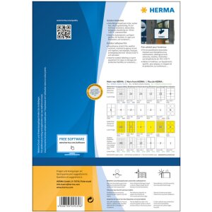 Herma SPECIAL Étiquettes en film Outdoor résistantes aux intempéries A4, 99,1 x 139 mm, blanches, extrêmement adhésives, extensibles