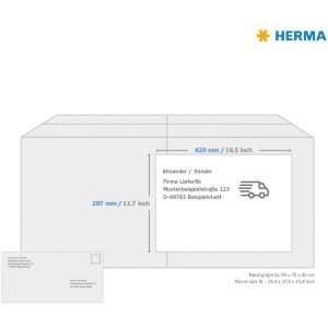 Herma SPECIAL Étiquettes en film pour lextérieur, résistantes aux intempéries, A3, 297 x 420 mm, blanches