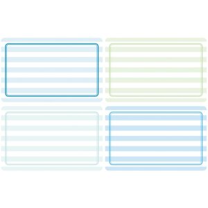 Herma HOME Étiquettes didentification 52x82 mm bleu-vert, amovibles