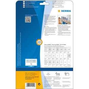 Herma SPECIAL Étiquettes de puissance A4, 25,4 x 10 mm, blanches, extrêmement adhésives, en papier