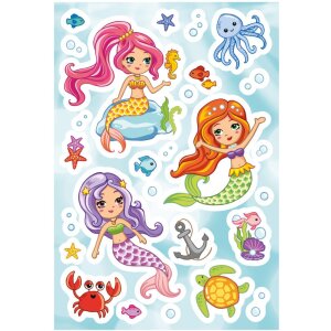 Herma MAGIC autocollants Little Mermaid, Transpuffy