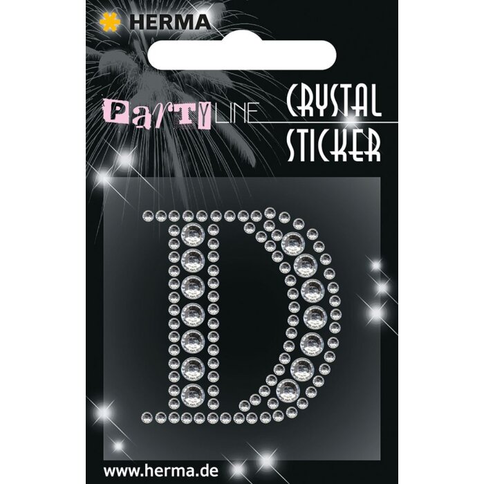 Herma FASHIONLine Crystal Sticker "D" ; "Herma Crystal Sticker