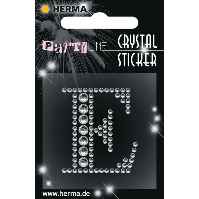 Herma FASHIONLine Crystal Sticker "E" ; "Herma Crystal Sticker