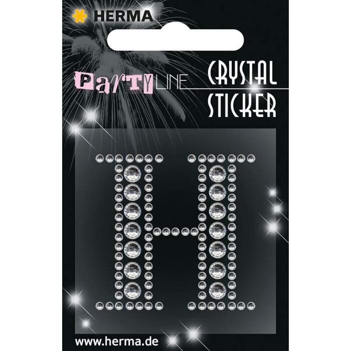 Herma FASHIONLine Crystal Sticker "H" ; "Herma Crystal Sticker