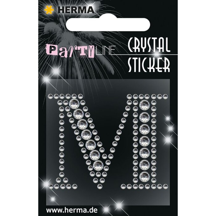 Herma FASHIONLine Crystal Sticker "M" ; "Herma Crystal Sticker