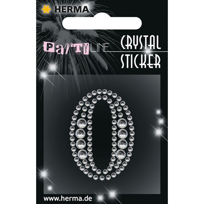 Herma FASHIONLine Crystal Sticker "0" ; "Herma Crystal Sticker