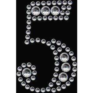 Herma FASHIONLine Crystal Sticker "5" ;...