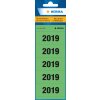 Herma Années 2019 pour classeurs, 60 x 26 mm, vert, adhésif permanent