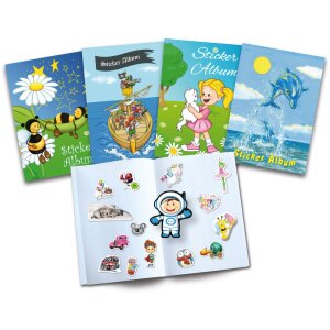 Herma Sticker Album à collectionner pour enfants, A5, "Meilleurs amis" (16 pages, vierges)