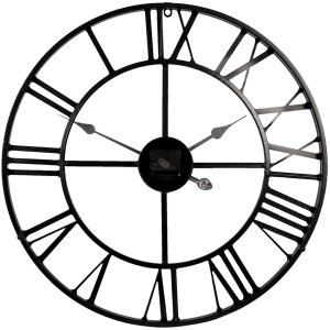 Horloge Ø 60x4 cm - 1xAA noir - 5KL0138