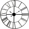 Horloge Ø 80x4 cm - 1xAA Blanc - Noir - 5KL0140M