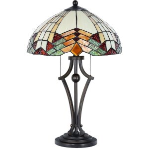 Lampe de Table Tiffany Complète Ø 40 cm multicolore - 5LL-5961