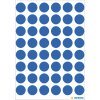 Étiquettes multi-usages bleues Ø 12 mm rond papier mat 240 pcs.