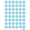 Étiquettes multi-usages bleues Ø 12 mm rond papier mat 240 pcs.