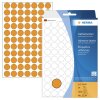 Étiquettes multi-usages orange vif Ø 13 mm rond papier mat 1848 pcs.